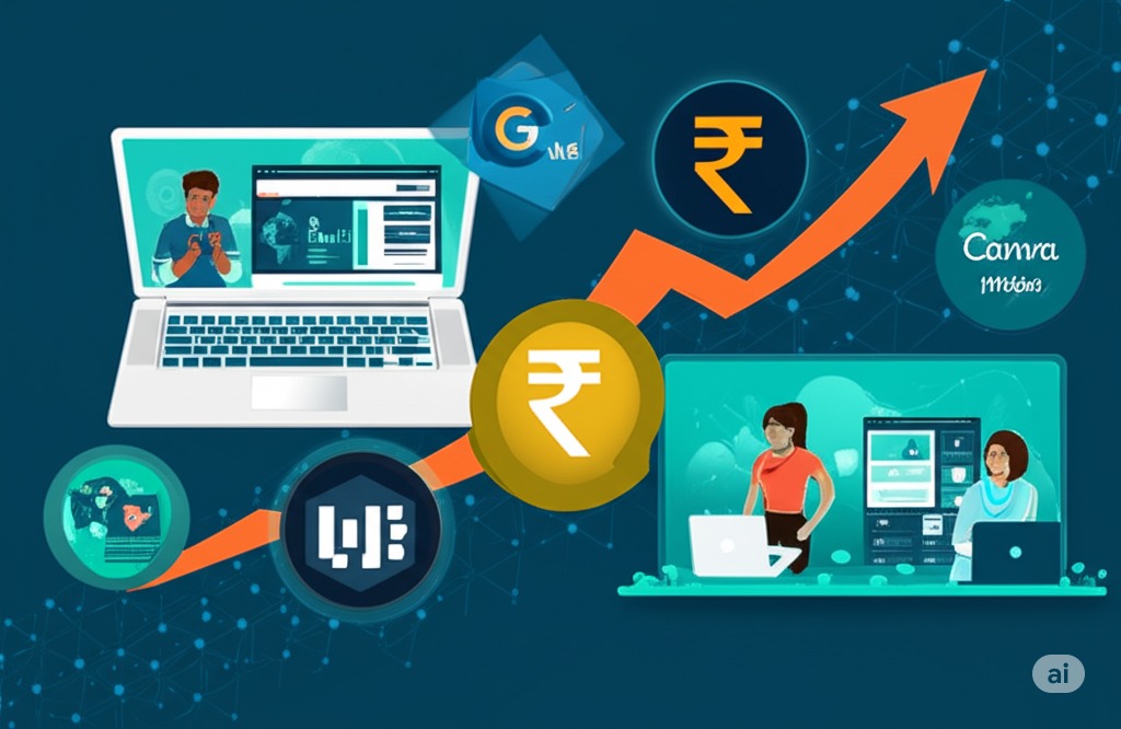 मुफ्त AI टूल्स का उपयोग करके हर महीने ₹10,000 कमाएँ – बिना निवेश के